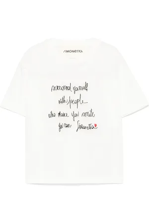 Simonetta Camiseta con logo bordado