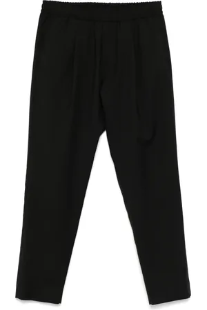LOW BRAND Pantalones ajustados de lana virgen con cordones