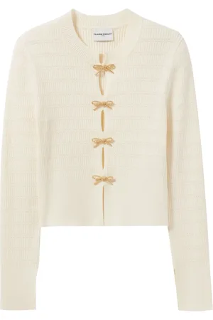Claudie Pierlot Jersey de punto fino con detalle de lazo