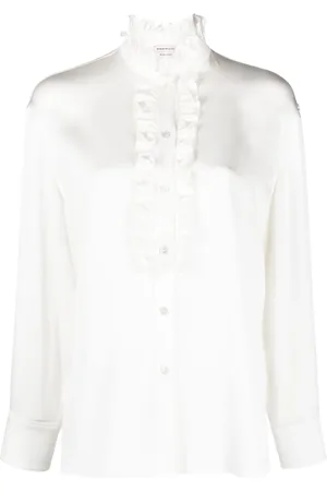 Alexander McQueen Camisa con detalle de volantes