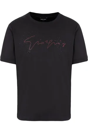 Giorgio Armani Camiseta con logo con apliques