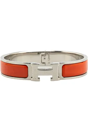 Hermès Pulsera Clic H Bracelet PM estrecha con detalle de esmalte 2000-2024
