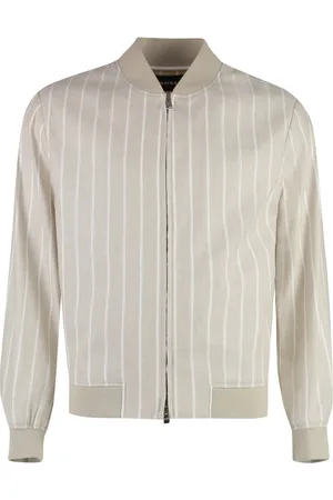 HUGO BOSS Chaqueta bómber a rayas diplomáticas
