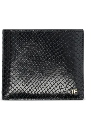 Tom Ford Cartera de piel con estampado Phyton