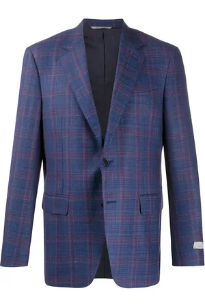 CANALI Blazer a cuadros con botones