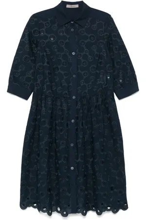 D.EXTERIOR Vestido midi con detalles bordados