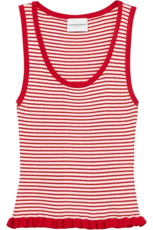 Claudie Pierlot Top sin mangas a rayas