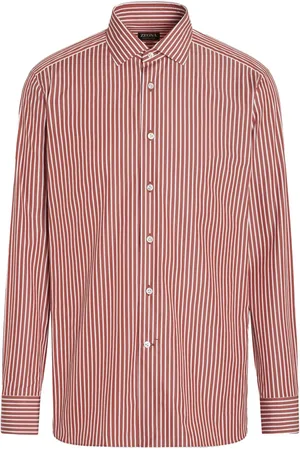 Ermenegildo Zegna Camisa Centoventimila a rayas de algodón