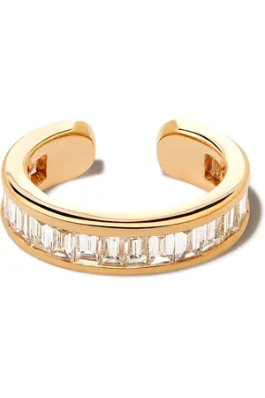 Anita Pendiente earcuff en oro amarillo de 18kt con diamantes