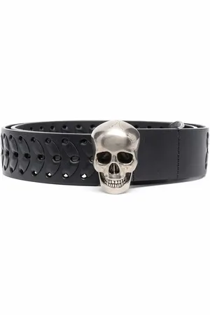 Alexander McQueen Cinturón con hebilla de calavera