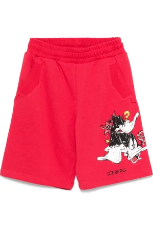 Iceberg Pantalones cortos de deporte con estampado Daffy Duck