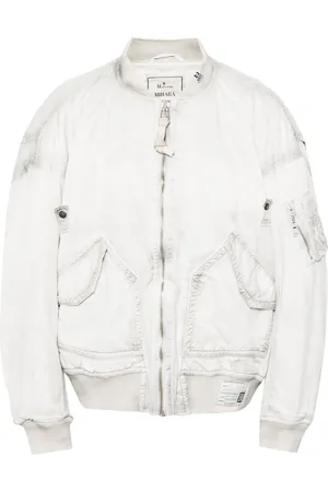 Maison Mihara Yasuhiro Chaqueta bomber con efecto envejecido