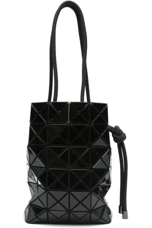 Issey Miyake Bolso bombonera con motivo geométrico