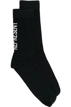 Represent Calcetines con logo en intarsia