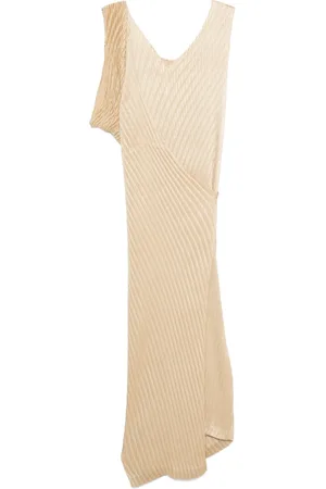 Issey Miyake Vestido midi cruzado