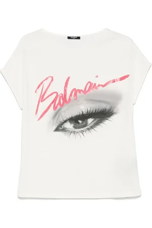 Balmain Camiseta con estampado de ojo