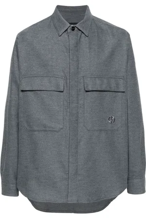 Giorgio Armani Sobrecamisa de franela