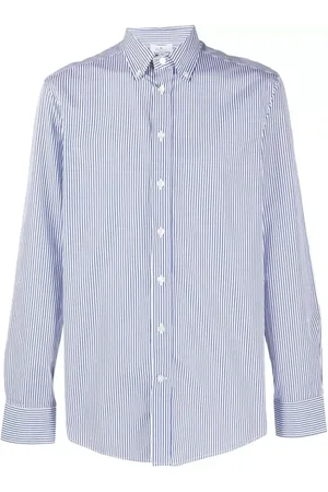 Etro Camisa a rayas con logo bordado