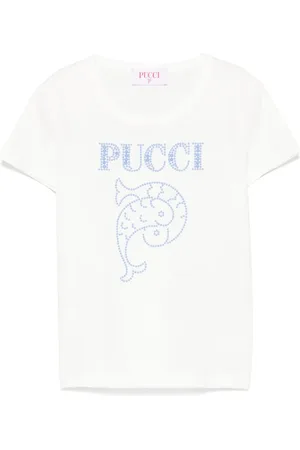PUCCI Junior Camiseta con cuentas y logo