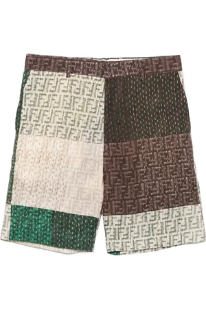 Fendi Bermudas con logo FF de lino