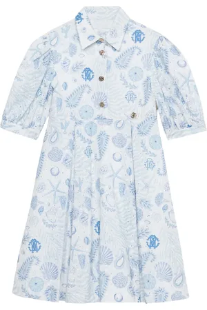 Roberto Cavalli Vestido con estampado Marine