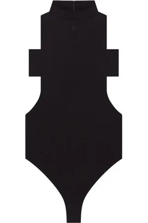 Courrèges Body con cuello alzado