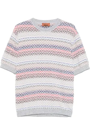 Missoni Camisa con diseño tejido en zigzag