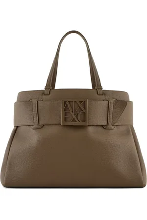 Armani Exchange Bolso shopper con placa del logo