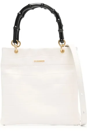 Jil Sander Bandolera con efecto de piel de cocodrilo