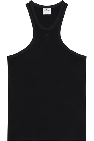 Courrèges Top sin mangas estilo scuba
