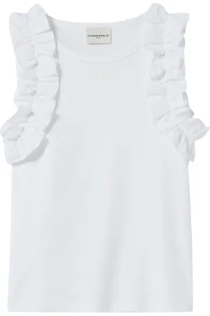 Claudie Pierlot Top de tirantes con ribete de volantes