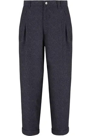 Giorgio Armani Pantalones capri ajustados con pinzas