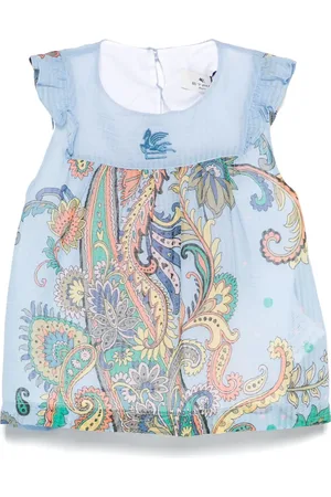 Etro Vestido con estampado de cachemira