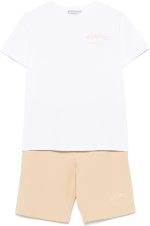 Iceberg Set de pantalones cortos con logo estampado