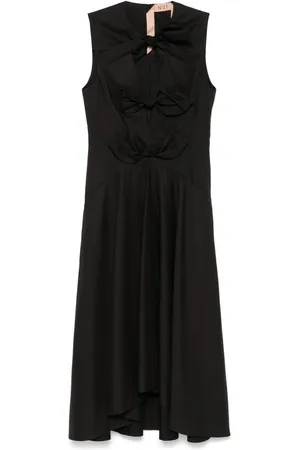 Nº21 Vestido midi con detalle de lazo