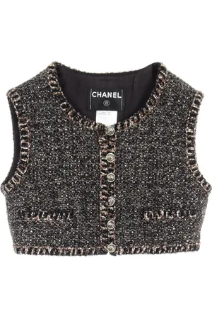 CHANEL Chaleco de tweed 1986-1988
