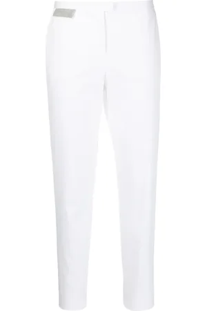 Fabiana Filippi Pantalones capri con parche de strass