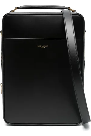 Saint Laurent Bolso messenger con sello del logo