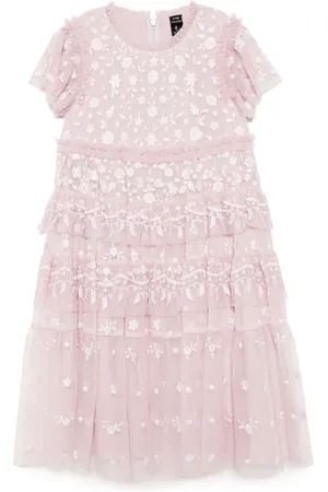 Needle & Thread Vestido con bordado floral