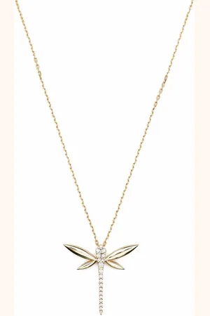 ANAPSARA Collar Dragonfly en oro amarillo de 18kt con diamantes