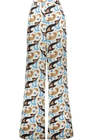 Etro Pantalones palazzo con estampado abstracto