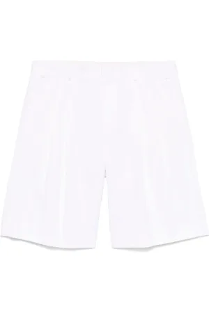 LANEUS Pantalones cortos con pinzas dobles