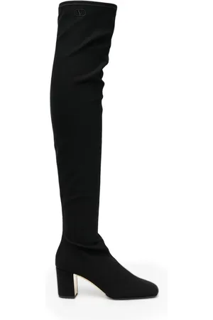 VALENTINO GARAVANI Botas altas con logo bordado