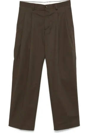 LANEUS Pantalones con pinzas dobles