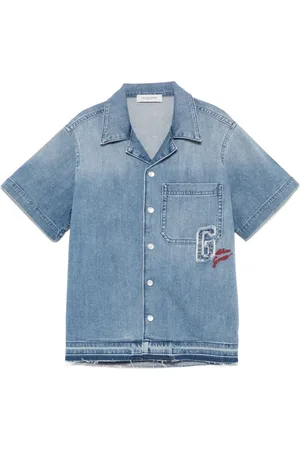 Golden Goose Camisa vaquera con logo bordado