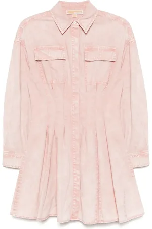 Michael Kors Vestido camisero plisado