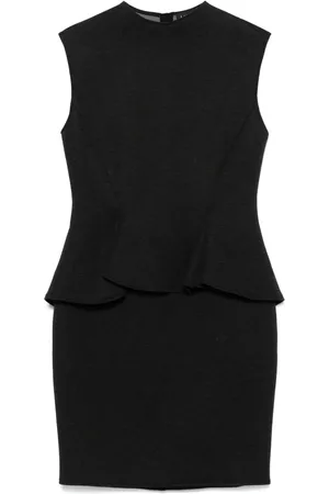 Lanvin Vestido corto con cintura peplum