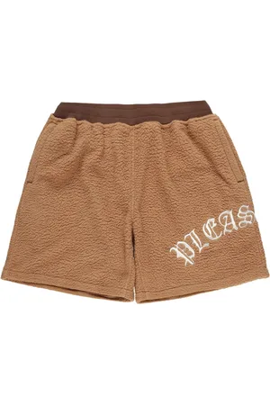 Pleasures Bermudas con logo bordado