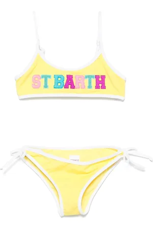 MC2 SAINT BARTH Bikini con parche del logo