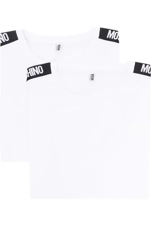 Moschino Pack de dos camisetas con parche del logo